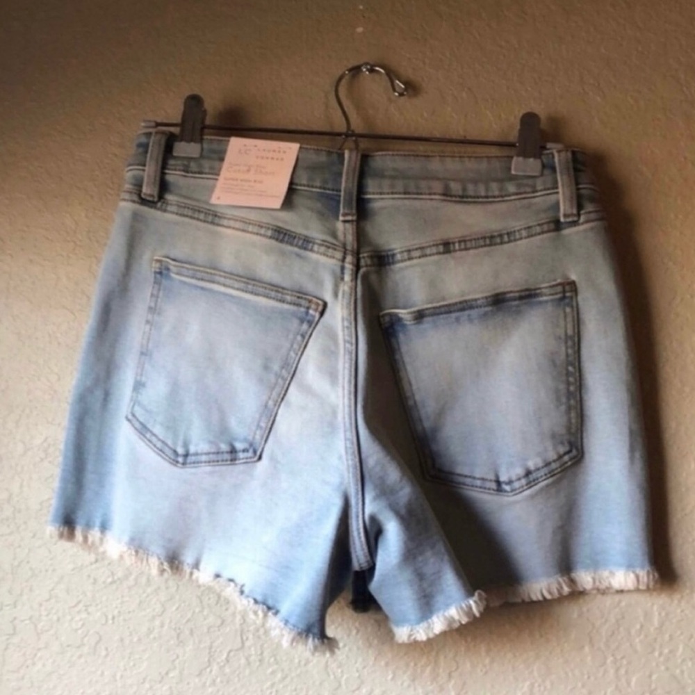 New Lauren Conrad Shorts Super High Rise Cutoff Denim Blue Jean Shorts Women’s 4 - Picture 5 of 13